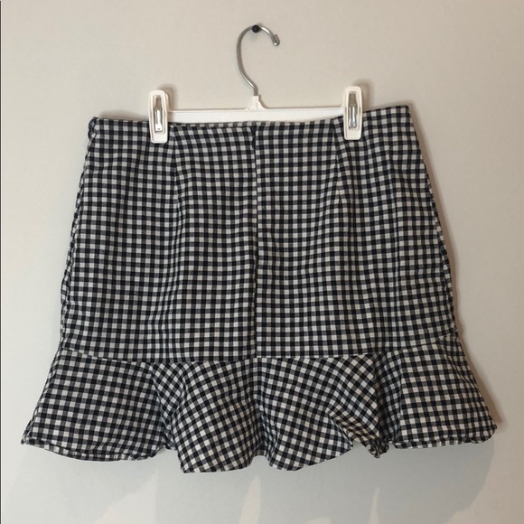 Gingham print peplum skirt - Picture 4 of 4